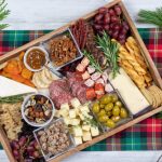 Top,view,of,charcuterie,board,for,holiday,party